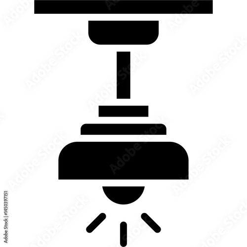 Hanging Lamp Icon Vector Element