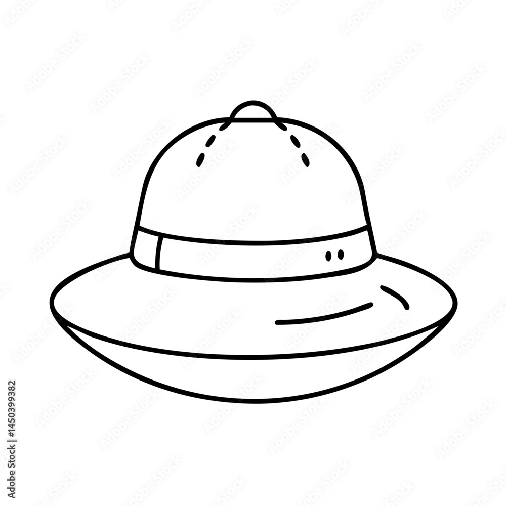 hiking hat icon, hiking hat line art - simple line art of hiking hat, perfect for hiking hat logos and icons hiking hat icon, hiking hat line art - simple line art of hiking hat, perfect for hiking hat logos and icons