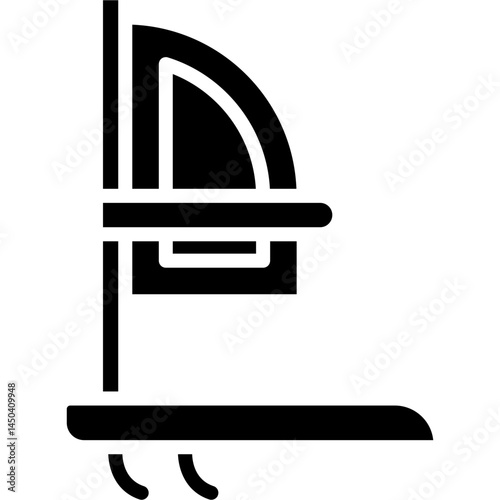Windsurf Icon Vector Element