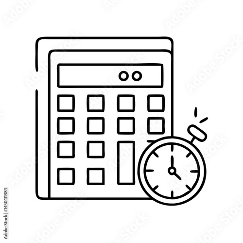 pace calculator icon, pace calculator line art - simple line art of pace calculator, perfect for pace calculator logos and icons