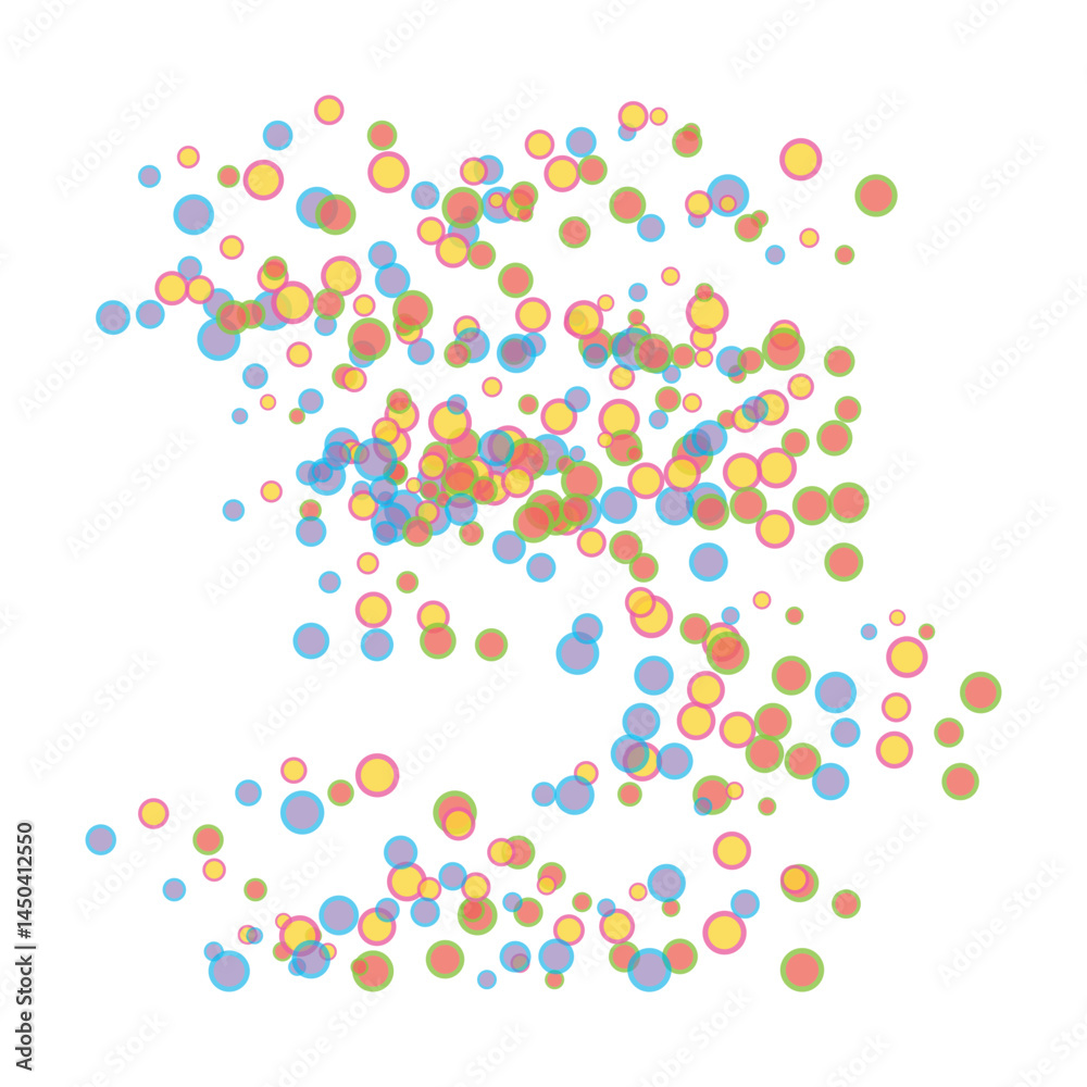 Overlapping Colorful Circle Scatter Overlapping Colorful Circle Scatter