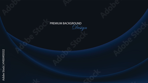 Blue Modern background vector design. Navy blue background with shape and line variation. Elegant background.
