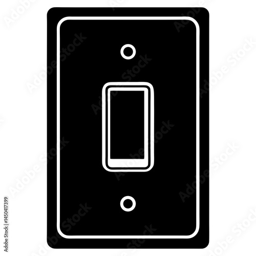 power switch on white background
