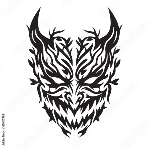 High-detail evil creature artwork showcasing demonic facial expressions used in fantasy or metal poster art

