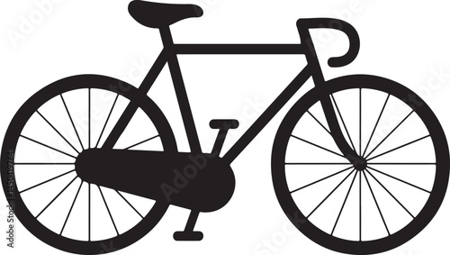 Bicycle silhouette icon vector illustration