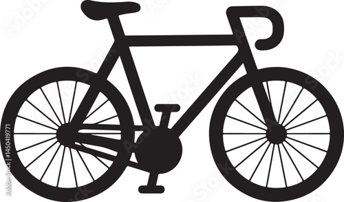 Bicycle silhouette icon vector illustration