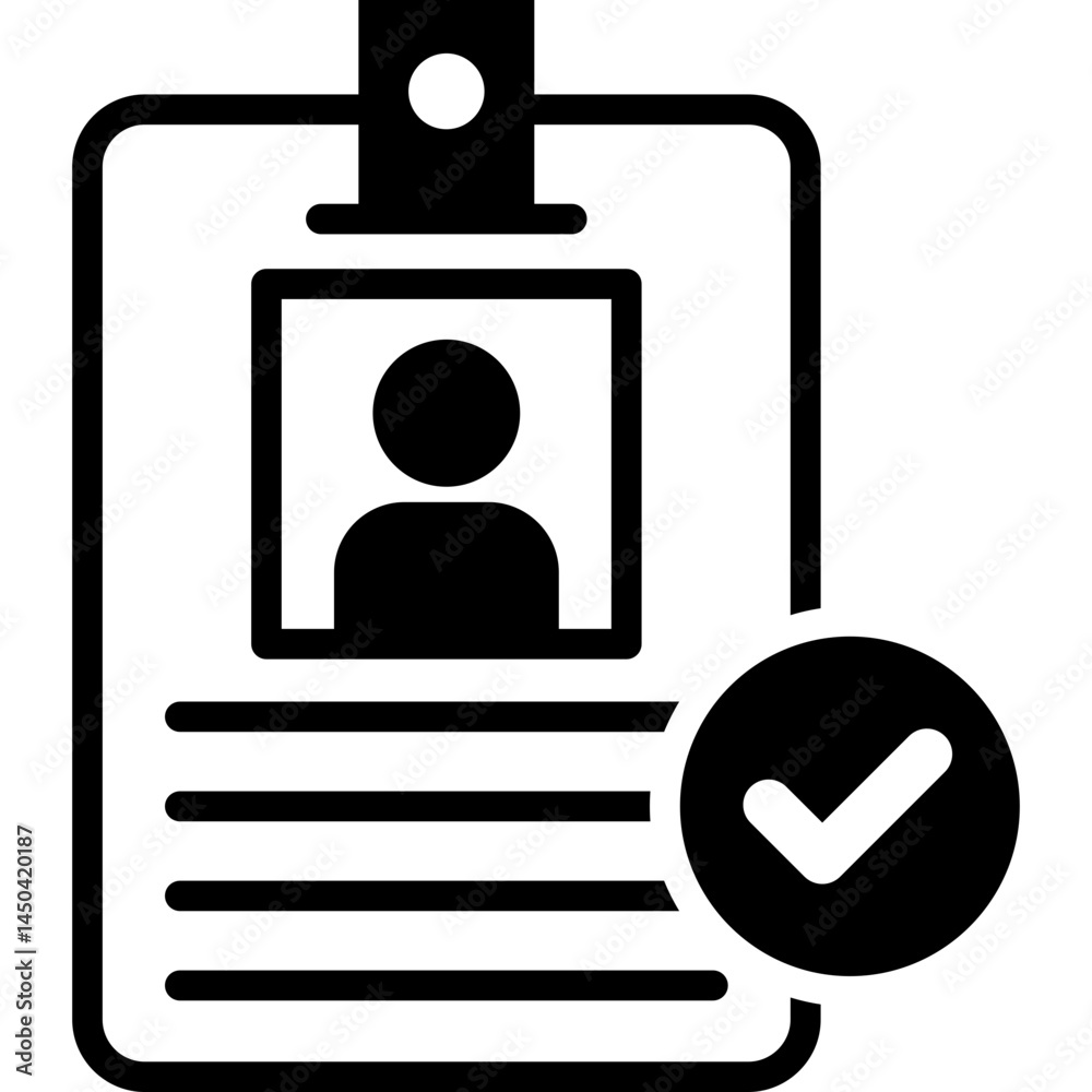 Obraz premium Identity Verification Icon