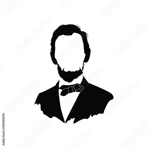 Abraham Lincoln Decorative Vector Illustration