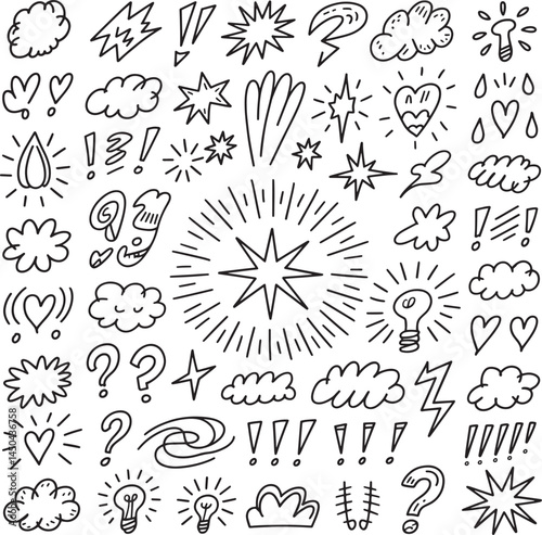 Doodle Icon and Symbol Set.eps