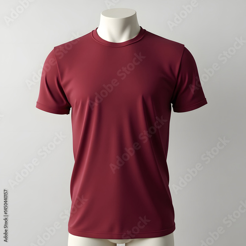 Maroon short-sleeve t-shirt