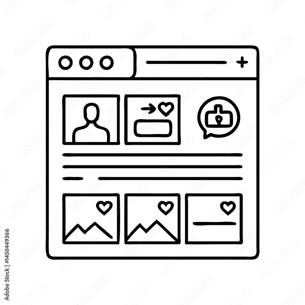 social media scroll icon, social media scroll line art - simple line art of social media scroll, perfect for social media scroll logos and icons social media scroll icon, social media scroll line art - simple line art of social media scroll, perfect for social media scroll logos and icons