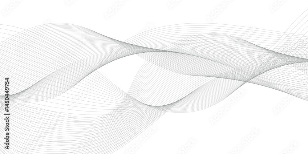 Abstract grey, white smooth element swoosh speed wave modern stream transparent background. Abstract wave line for banner, template, wallpaper background with wave design. Vector illustration
Abstract grey, white smooth element swoosh speed wave modern stream transparent background. Abstract wave line for banner, template, wallpaper background with wave design. Vector illustration