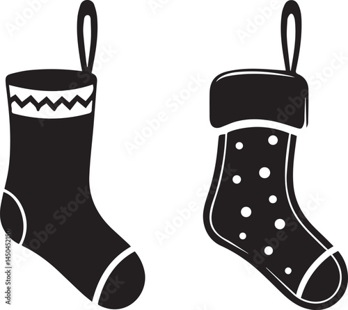 black socks silhouette vector icon, socks logo vector, socks vector illustration