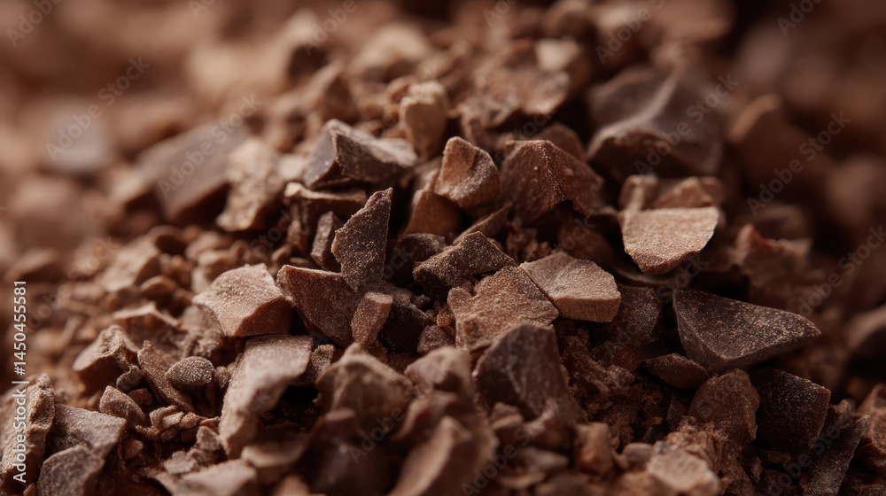 Closeup of chocolate and spice mix showing texture and complexity Closeup of chocolate and spice mix showing texture and complexity