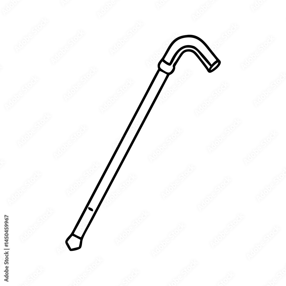 walking stick icon, walking stick line art - simple line art of walking stick, perfect for walking stick logos and icons walking stick icon, walking stick line art - simple line art of walking stick, perfect for walking stick logos and icons