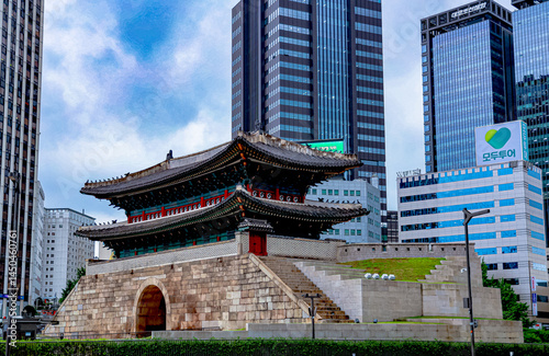 Canvas Print Sungnyemun Gate in Seoul, South Korea