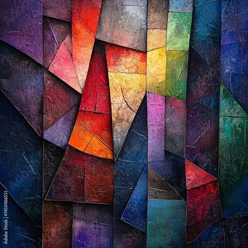 Abstract Geometric Textured Pattern