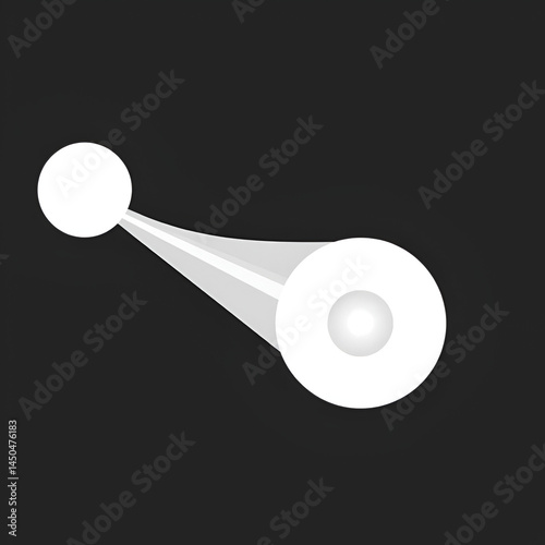 Convex and concave lens. Optics physics icon. Scheme with light ray direction and bending through lens. Vector
