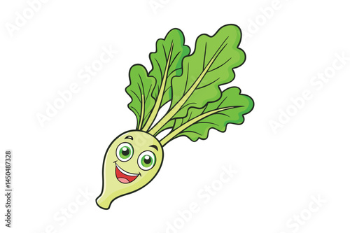 Arugula Vector Illustration Isolated on White Background

