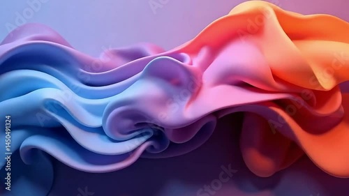 Smooth Abstract Wavy Gradient Background Modern Colorful Design
