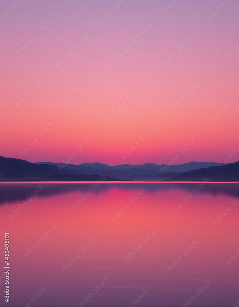 Calm Lake at Colorful Sunset Calm Lake at Colorful Sunset