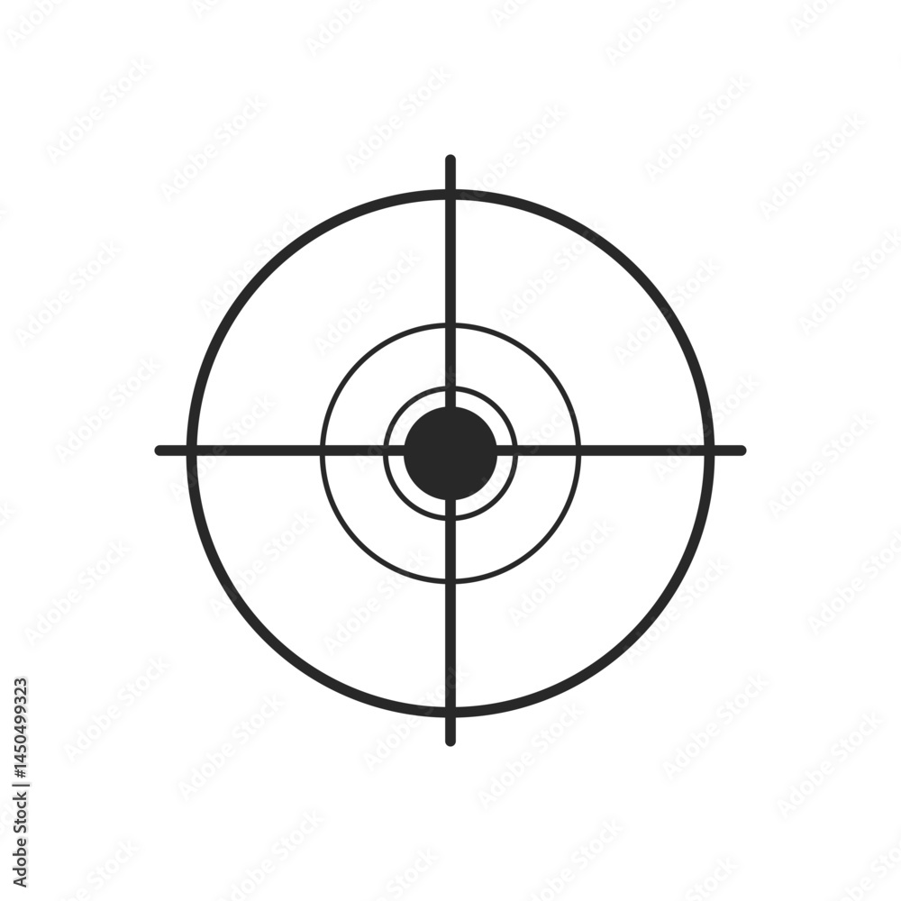 Target element line vector icon Target element line vector icon