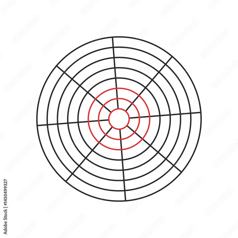 Target element line vector icon Target element line vector icon