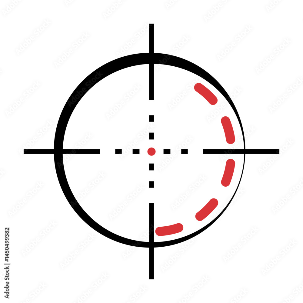 Target element line vector icon Target element line vector icon