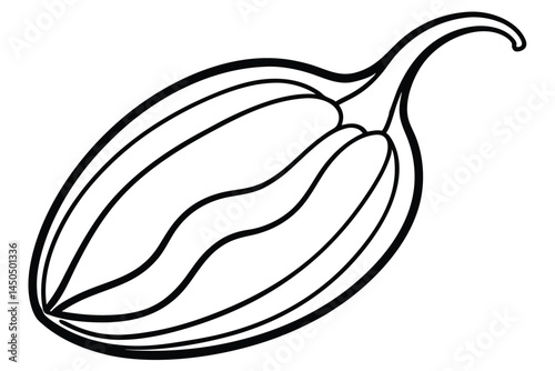 Habanero Pepper Vegetable Vector Illustration Isolated on White Background

