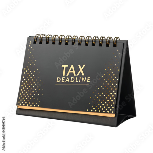 A tax deadline calendar illustration