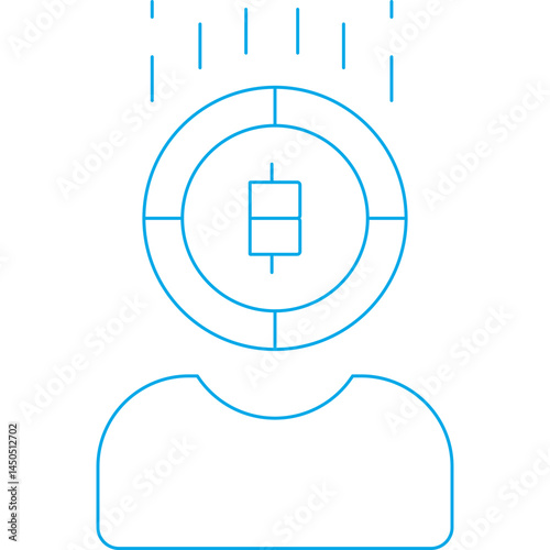 Coin lose power icon single vector illustration