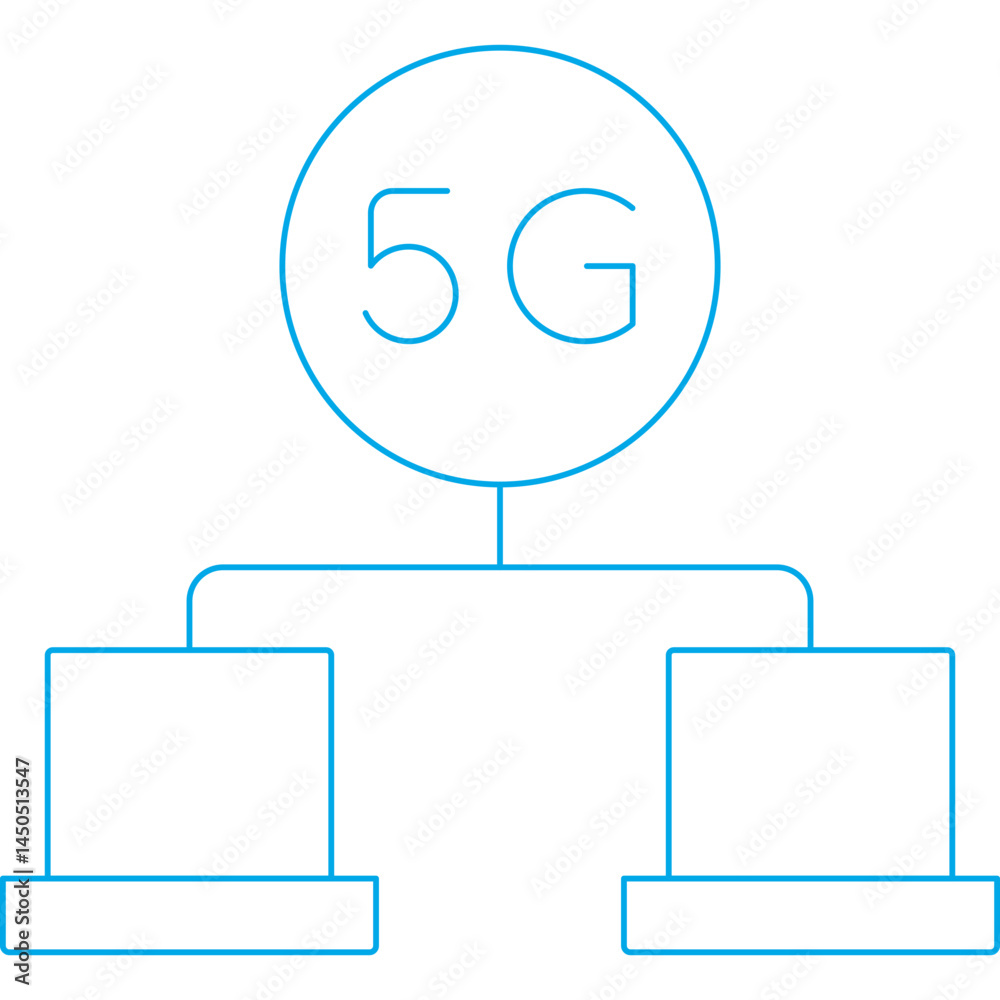 5g network 1 icon single vector illustration 5g network 1 icon single vector illustration