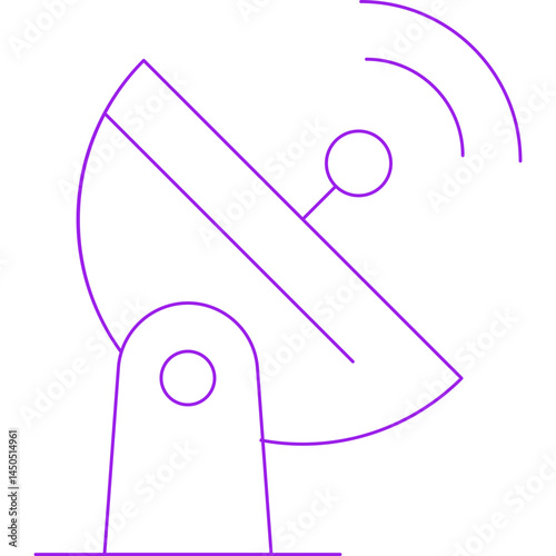 Signal antena icon single vector illustration