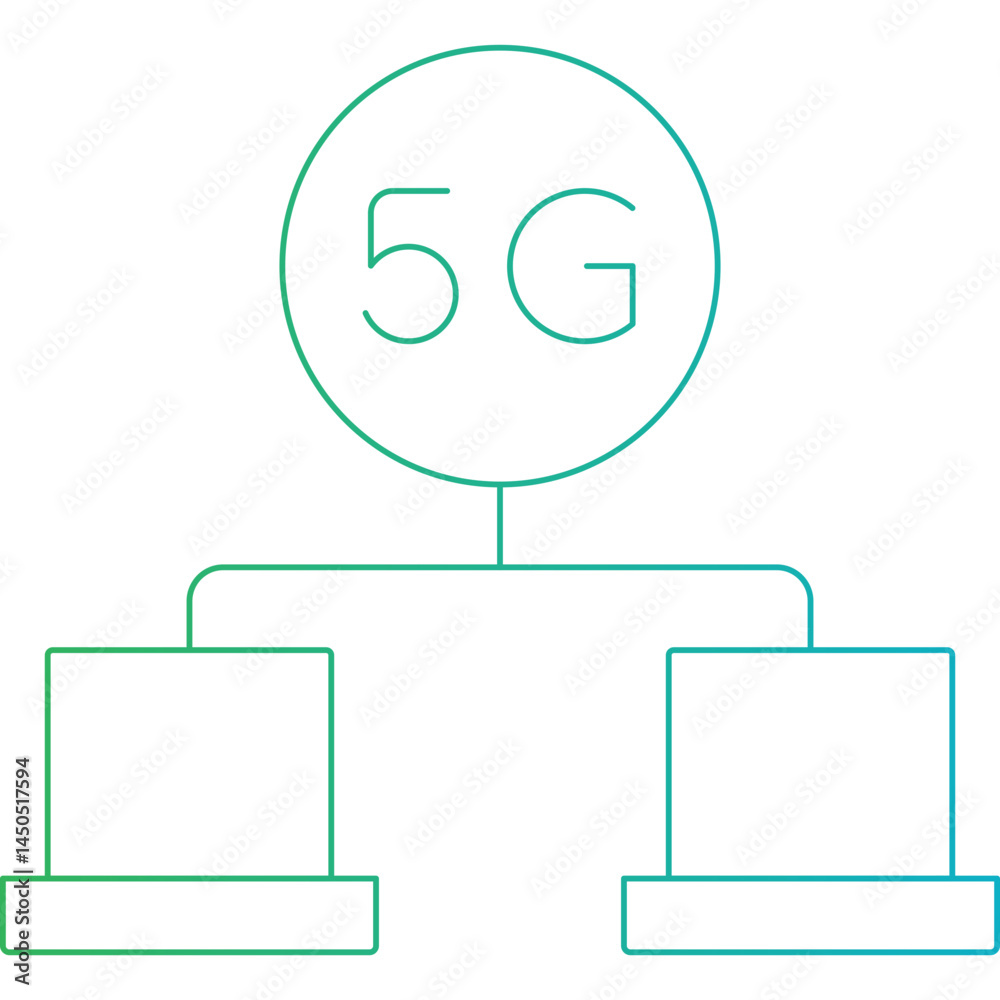 5g network 1 icon single vector illustration 5g network 1 icon single vector illustration