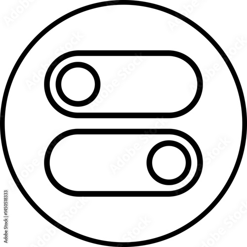 On off button icon single vector illustration