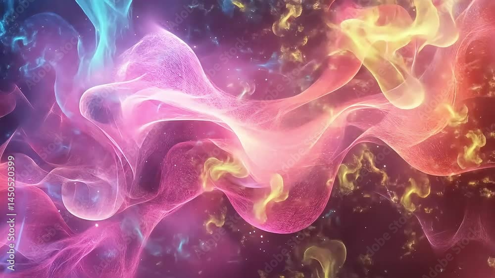 Abstract Colorful Nebula Swirling Abstract Colorful Nebula Swirling