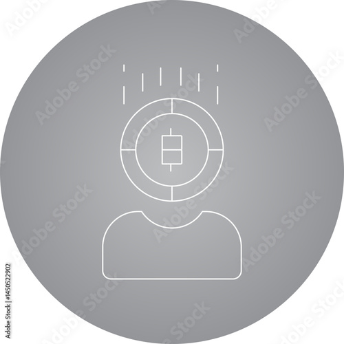 Coin lose power icon single vector illustration