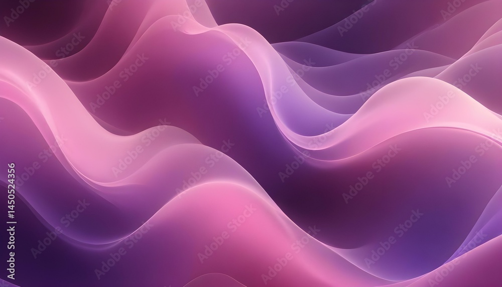 Obraz premium Beautiful abstract background featuring smooth, flowing purple and pink waves.