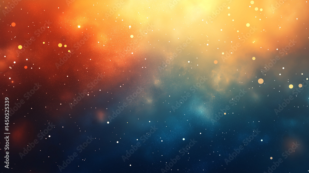 Abstract gradient background with blurred blue-orange hues and lightning-shaped form Abstract gradient background with blurred blue-orange hues and lightning-shaped form