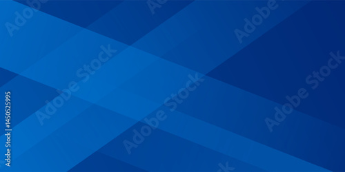 Abstract blue background with glowing geometric lines. Modern blue gradient square shape design. Futuristic technology concept. Suit for brochure,