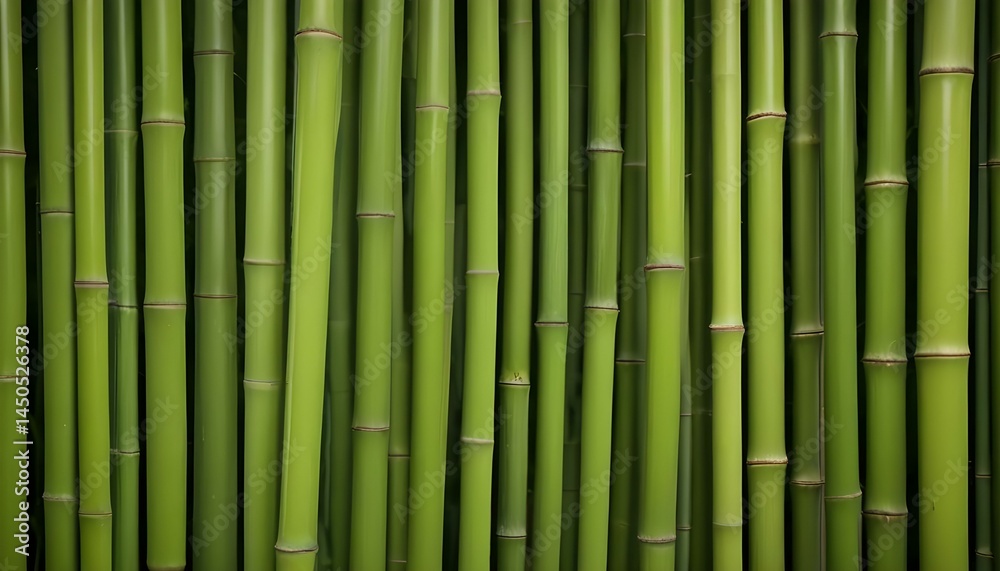 Vibrant green bamboo stalks create a lush and textured natural background for various designs. Vibrant green bamboo stalks create a lush and textured natural background for various designs.