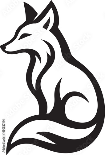 vector illustration of a fox
