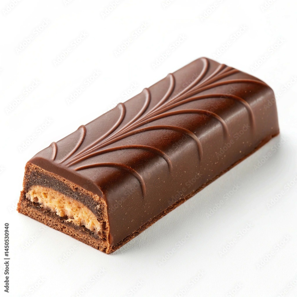 Obraz premium chocolate bar on white background