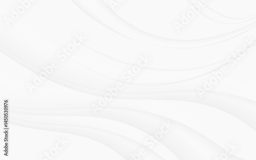 Soft white abstract waves elegant smooth curve background grey curved wave