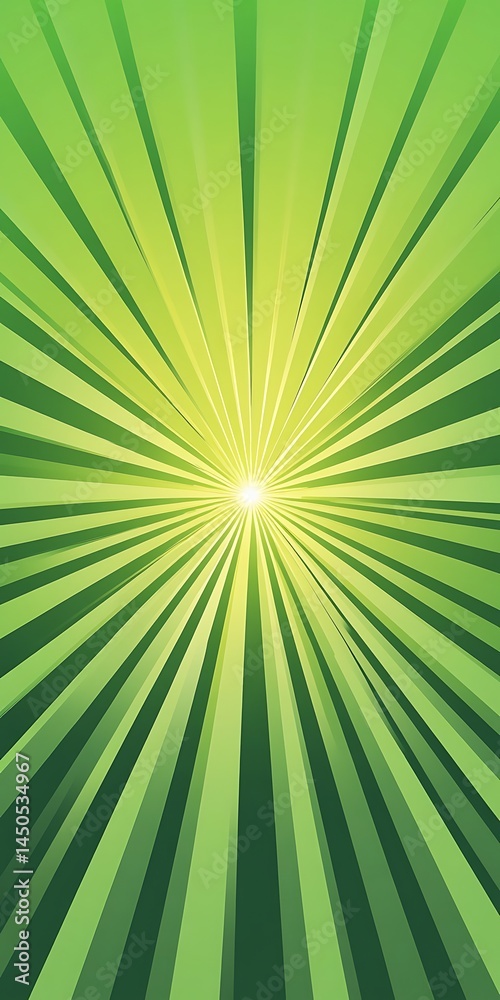 Obraz premium Green Radiating Rays Creating an Energetic Effect