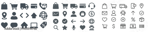 Set of web icons in line style representing various digital activities and services to enhance user experience