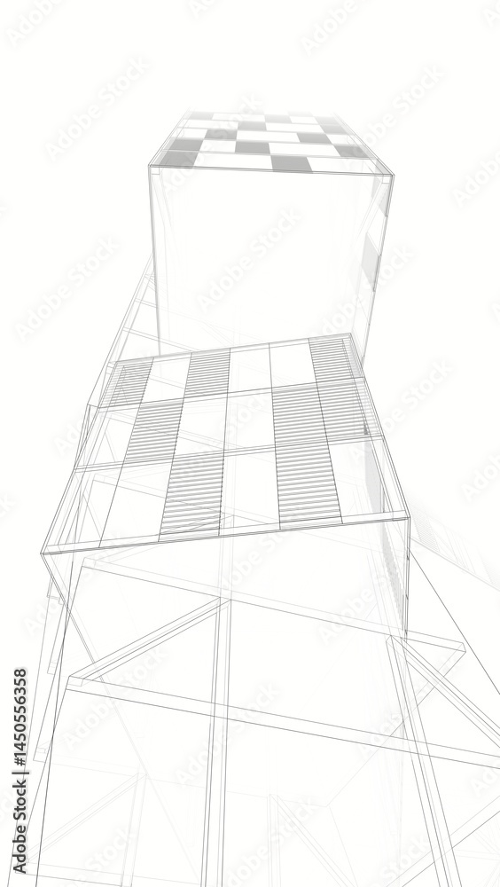 abstract architecture building 3d rendering abstract architecture building 3d rendering