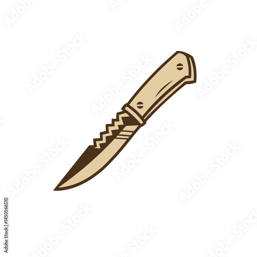 Hand-drawn illustration of a pocket knife