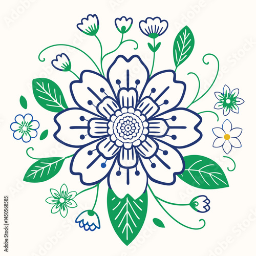 flower, abstract, illustration, botany, decoration, design, nature, pattern, vector, background, bubble, chat, comic, delicate, elegance, figure, form, geometry, graphic, image, label, message, minima