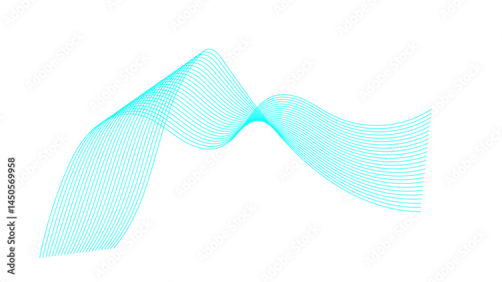 Fototapeta premium Waveline vector colorful design